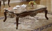 Classis style coffee table w/ real marble top by Meridian additional picture 2