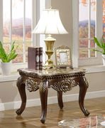 Classis style coffee table w/ real marble top by Meridian additional picture 3