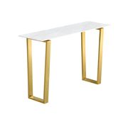 White marble / gold base coffee table by Meridian additional picture 3