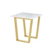 White marble / gold base coffee table by Meridian additional picture 4