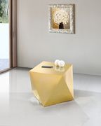 Gold diamond-shape coffee table by Meridian additional picture 5