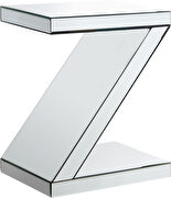 Mirrored design z-shaped end table by Meridian additional picture 2