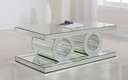 Mirrored style modern coffee table by Meridian additional picture 2