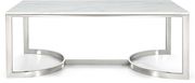 Stainless steel/marble top coffee table by Meridian additional picture 2