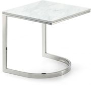 Stainless steel/marble top coffee table by Meridian additional picture 3