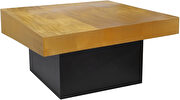 Rich gold / black metal coffee table in glam style by Meridian additional picture 6