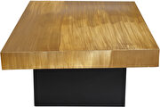 Rich gold / black metal coffee table in glam style by Meridian additional picture 7