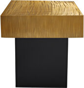 Rich gold / black metal end table in glam style by Meridian additional picture 4