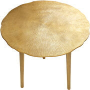 Gold textured metal finish coffee table by Meridian additional picture 4