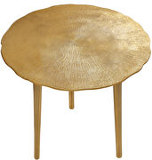 Gold textured metal finish coffee table by Meridian additional picture 5