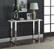 Silver / white high gloss contemporary coffee table by Meridian additional picture 6