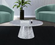 White round marble top coffee table by Meridian additional picture 2