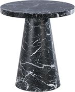 Black round marble top coffee table by Meridian additional picture 5