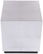 Brushed chrome square end table by Meridian additional picture 3