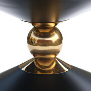 Round ultra-contemporary stylish black coffee table additional photo 5 of 4