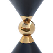 Round ultra-contemporary stylish black end table additional photo 5 of 4