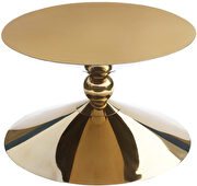 Round ultra-contemporary stylish gold coffee table by Meridian additional picture 4
