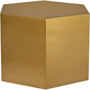 Gold hexagon shape stylish coffee table by Meridian additional picture 7