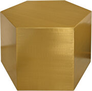 Gold hexagon shape stylish coffee table by Meridian additional picture 10