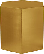 Gold hexagon shape stylish end table by Meridian additional picture 2