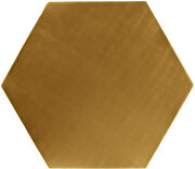 Gold hexagon shape stylish end table by Meridian additional picture 3