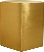 Gold hexagon shape stylish end table by Meridian additional picture 4