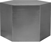 Silver hexagon shape stylish coffee table by Meridian additional picture 8