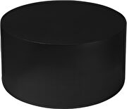 Round cylinder black contemporary coffee table by Meridian additional picture 2