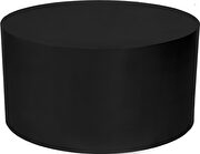 Round cylinder black contemporary coffee table by Meridian additional picture 3