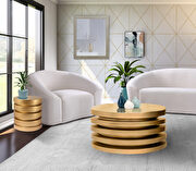Ultra-contemporary gold stylish coffee table by Meridian additional picture 2