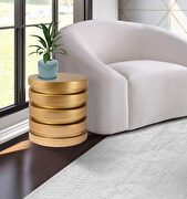 Ultra-contemporary gold stylish end table by Meridian additional picture 2