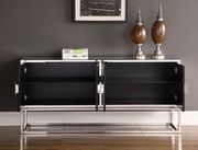 Mirrored contemporary buffet in chrome finish additional photo 2 of 3