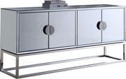Mirrored contemporary buffet in chrome finish by Meridian additional picture 3
