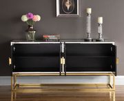 Mirrored contemporary buffet in golden finish by Meridian additional picture 3