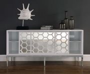 Modern white / silver sideboard / buffet by Meridian additional picture 4