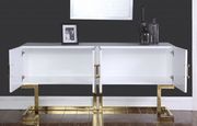 Golden/white gloss finish buffet/console display by Meridian additional picture 2