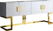 Golden/white gloss finish buffet/console display by Meridian additional picture 3