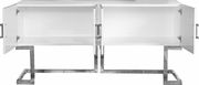 Modern buffet / display table in chrome/white by Meridian additional picture 3