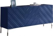 Navy blue laquer sideboard/buffet/display by Meridian additional picture 4