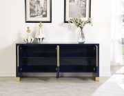 Navy blue lacquer contemporary buffet / display by Meridian additional picture 2