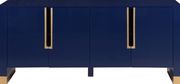 Navy blue lacquer contemporary buffet / display by Meridian additional picture 4