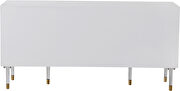 White / birch wood panels buffet / server / display by Meridian additional picture 2
