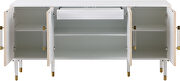 White / birch wood panels buffet / server / display by Meridian additional picture 5
