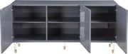 Gray lacquer contemporary kitchen cabinet / buffet by Meridian additional picture 3
