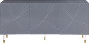 Gray lacquer contemporary kitchen cabinet / buffet by Meridian additional picture 4