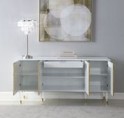 Contemporary golden / white laquer buffet by Meridian additional picture 2