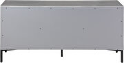 Antiquue silver / matte black contemporary sideboard / buffet by Meridian additional picture 4