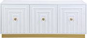 Contemporary white lacquer server / buffet by Meridian additional picture 2