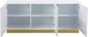 Contemporary white lacquer server / buffet by Meridian additional picture 5