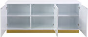 Contemporary white lacquer server / buffet additional photo 5 of 6